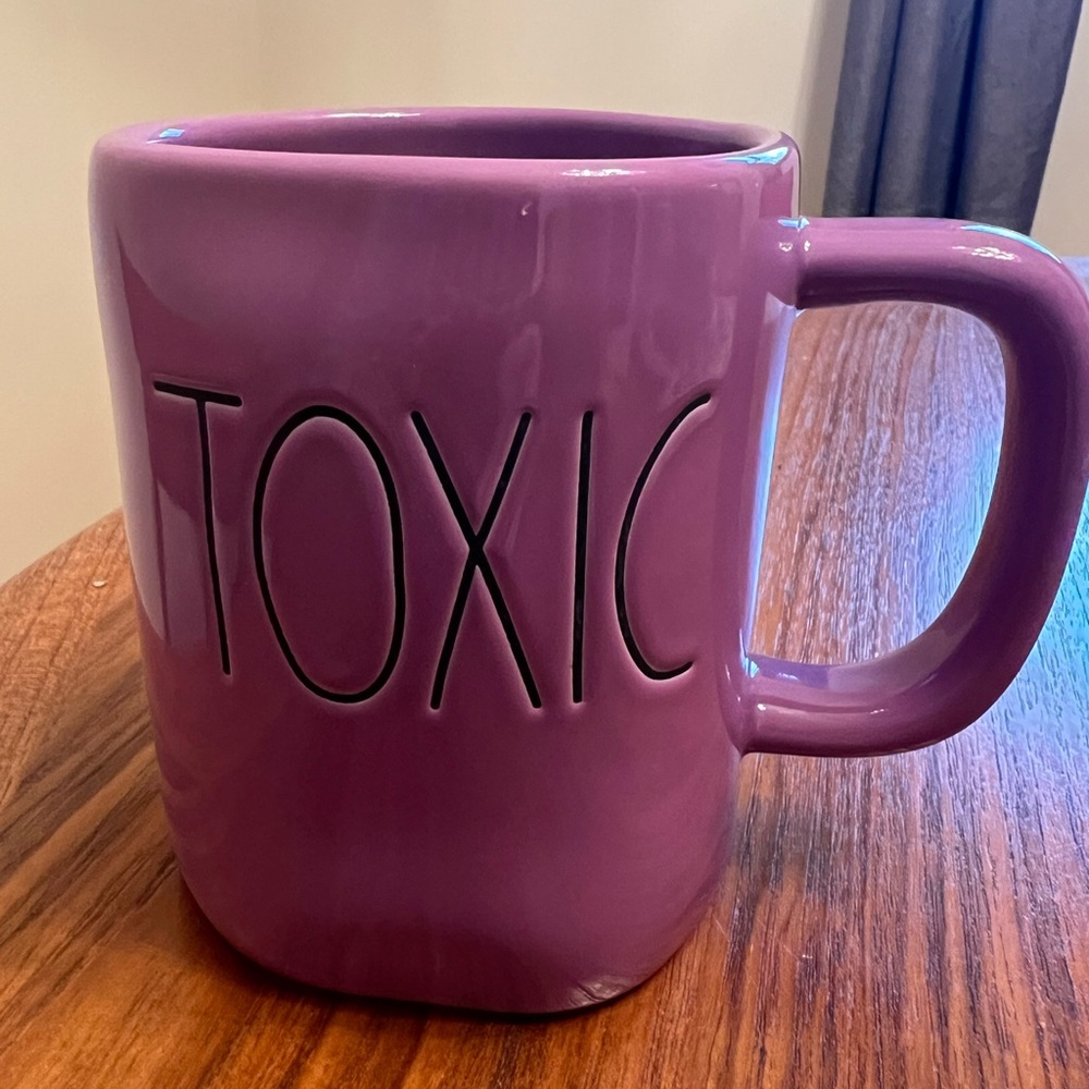 Rae Dunn Halloween purple “toxic” mug